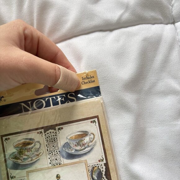 NEW Vintage 80s 90s Teapot Tea Notes With Storage Folder Checklist Gibson - Picture 3 of 8